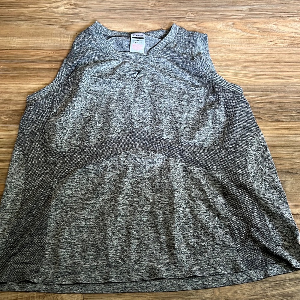 Womens gymshark tank top grey size medium